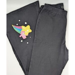Care Bears x Dolls Kill Small Black‎ Flare Leggings Planet Care Stretch Pants
